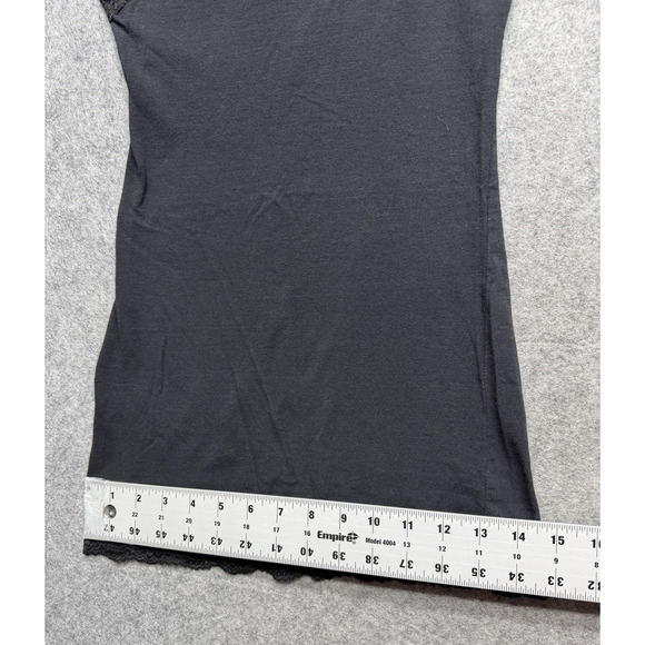 Zenana Outfitters Cami Top Womens Small Black Lace Trim Adjustable Straps Y2K - Picture 4 of 9